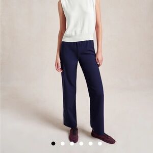 La Ligne Slim Colby Pant in Navy